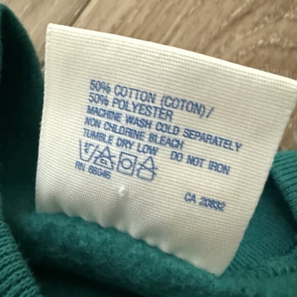 Vintage 80s Hand Painted Glitter‎ Bird Sweatshirt Womens XL Holiday Christmas - Picture 6 of 7